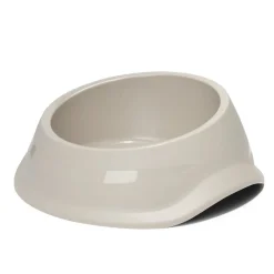 Gamelle ronde antidérapante pour chien plastique gris Ø29,5xH.12cm