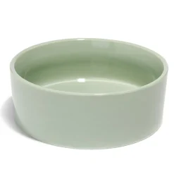 Gamelle ronde pour chien céramique vert Ø18xH.6cm - 800 ml