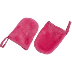 Gant démaquillant fuchsia en coton x2 < Gifi Clearance