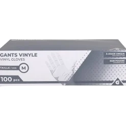 Gant en vinyle à usage unique x 100 taille M < Gifi Online