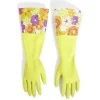 Gants de ménage motifs fleurs taille M jaune < Gifi Clearance