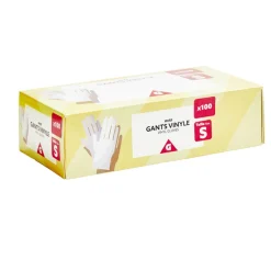 Gants en vinyle blanc x100 Taille S < Gifi Outlet