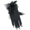Gants noirs avec ongles de sorcière adulte < Gifi Sale