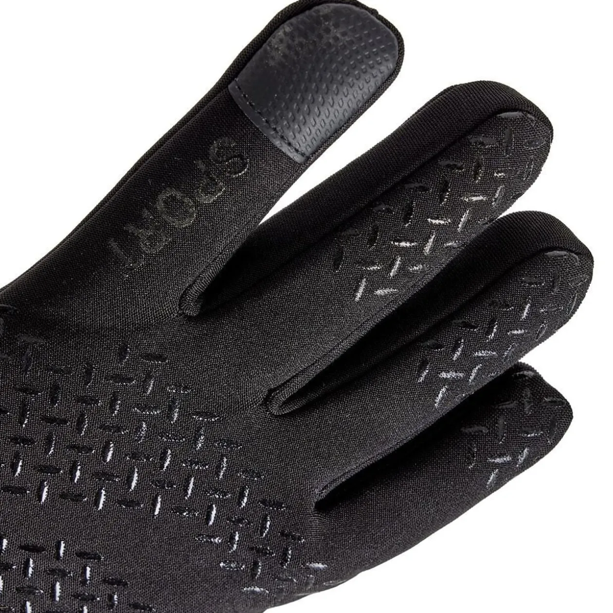 Gant tactile adulte 2 doigts noir
