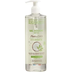 Gel douche détox Evoluderm pluie de coco 500 ml