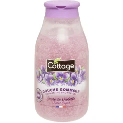 Gel douche exfoliant gommage Cottage violette 270ml