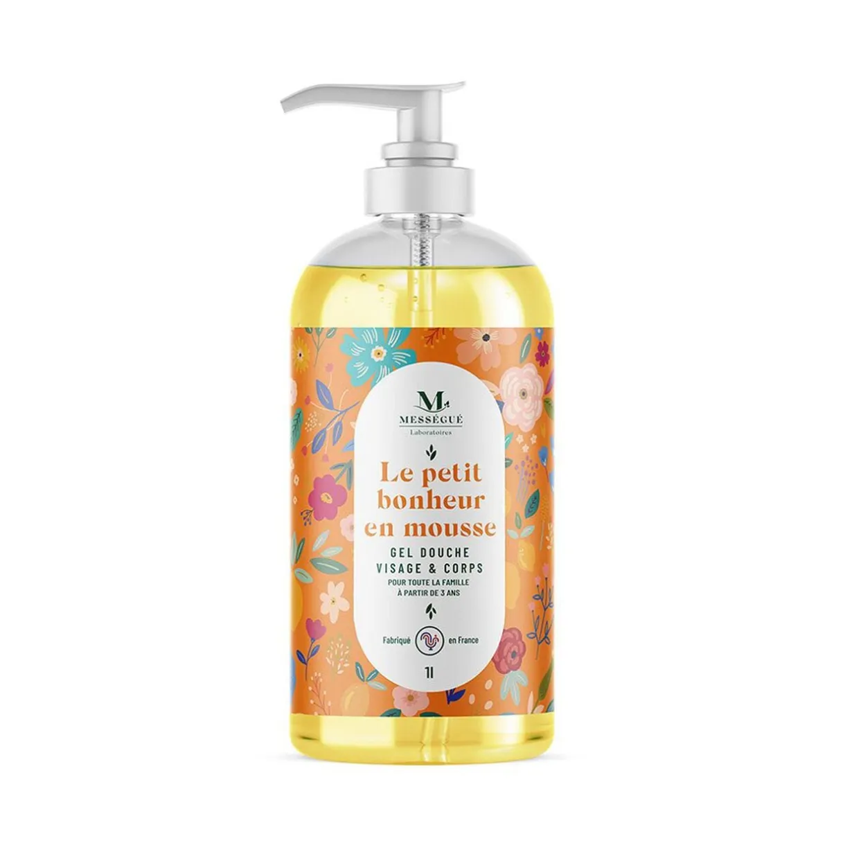 Gel douche visage et corps Le Petit Bonheur en Mousse Mességué 1L < Gifi Clearance