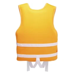 Gilet de natation enfant flottaison orange et blanc 3/6ans