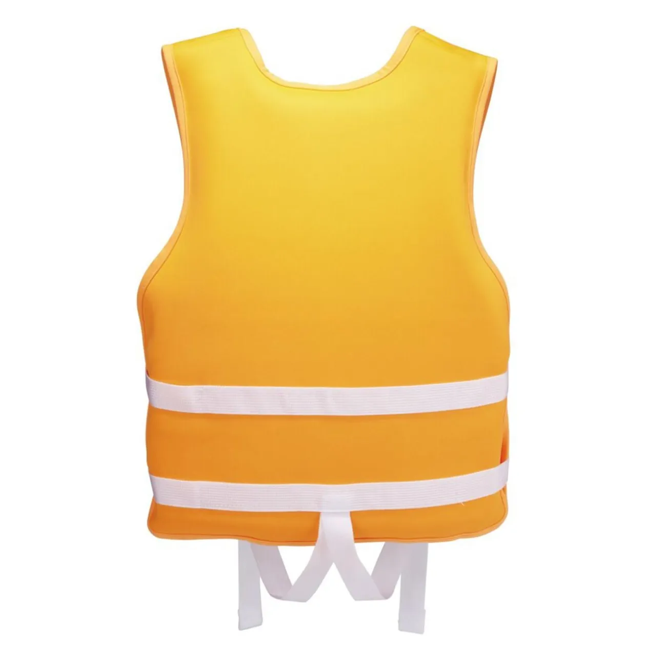 Gilet de natation enfant flottaison orange et blanc 3/6ans