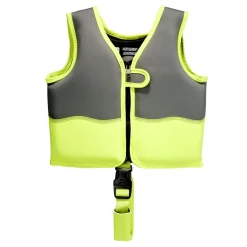Gilet de natation enfant flottaison aileron vert et gris 2/3ans < Gifi