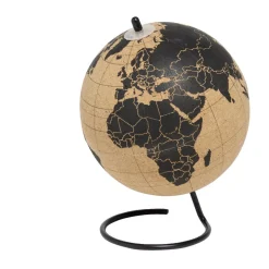 Globe terrestre en liège avec 6 punaises Ø15xH20cm < Gifi Outlet