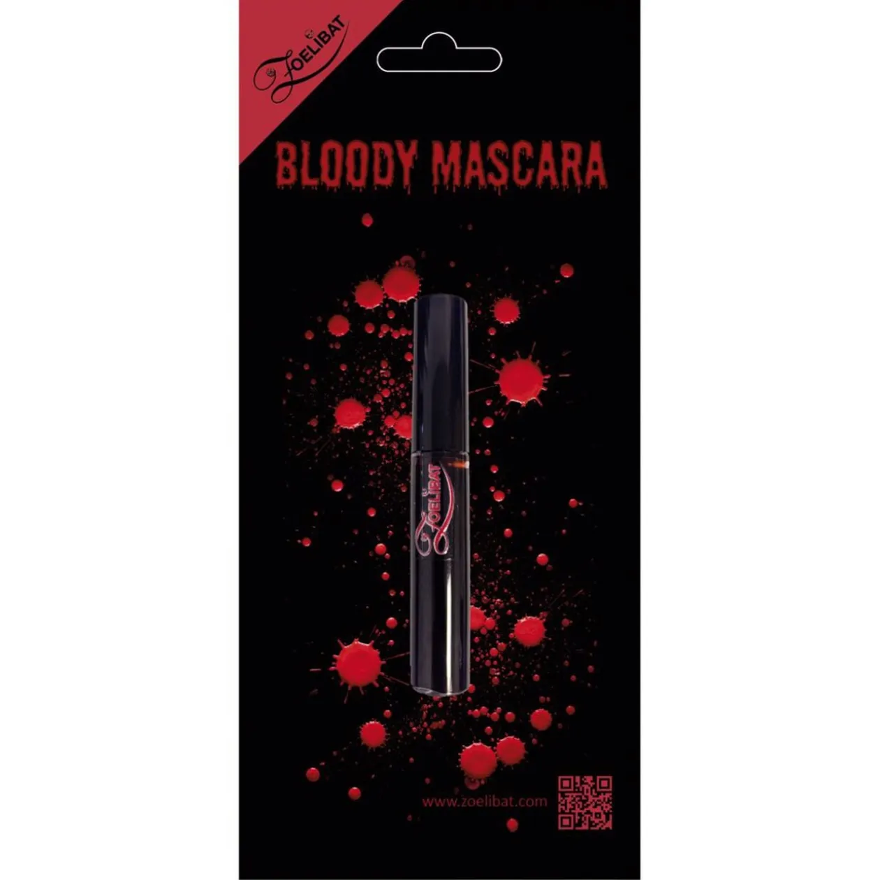 Gloss à lèvres Halloween effet faux sang tube noir Ø2xH12,5cm