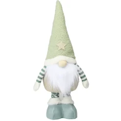 Gnome de Noël nature à poser jambes extensibles H50 à 68cm (2 modèles)