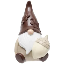 Gnome à poser thème automne en résine 9,5x8,5xH75cm (3 modèles) < Gifi Clearance