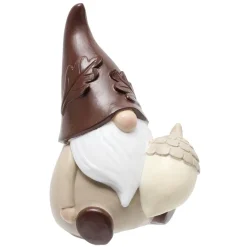 Gnome à poser thème automne en résine 9,5x8,5xH75cm (3 modèles) < Gifi Clearance
