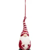 Gnome à suspendre rouge et blanc H.10,5 cm x5 < Gifi Best
