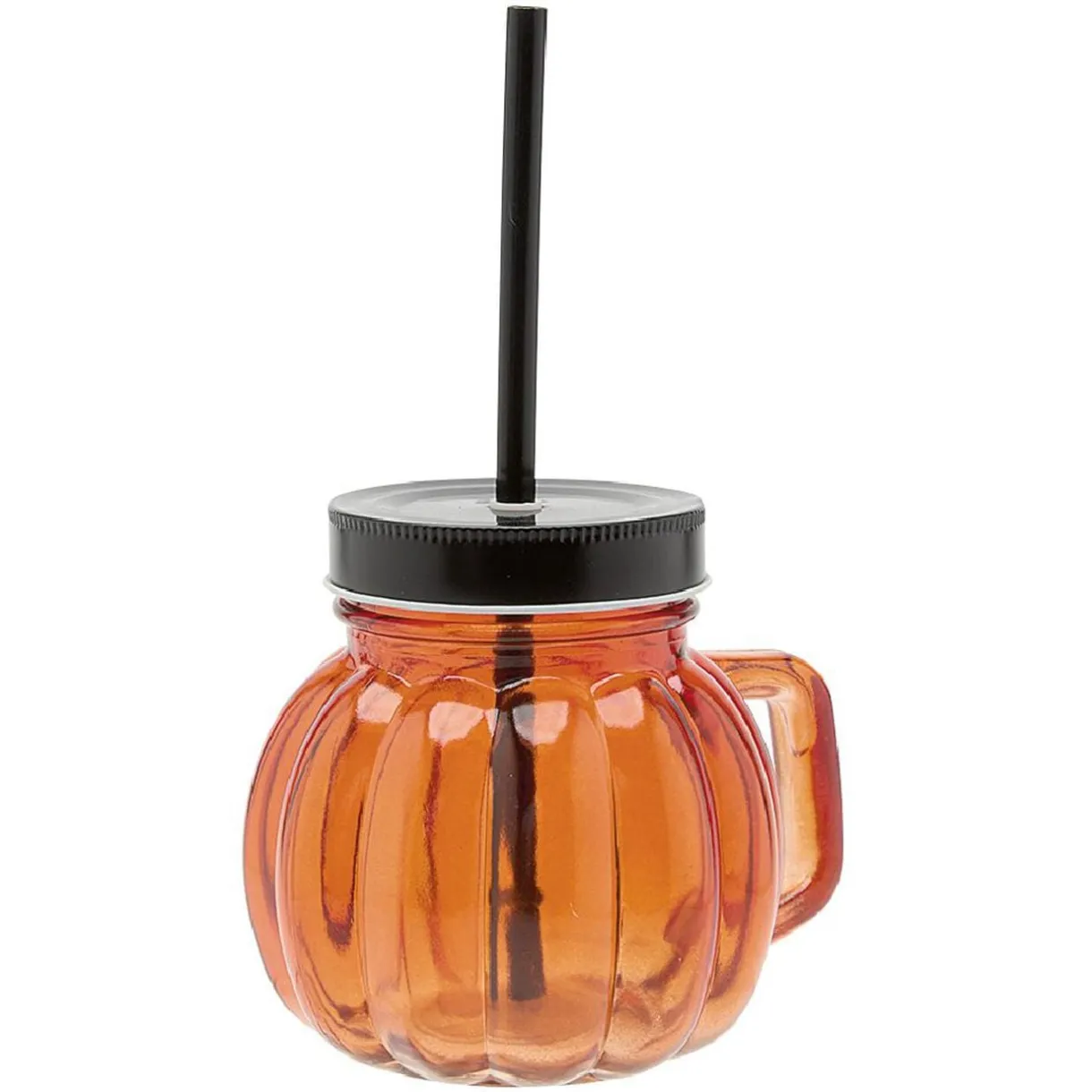Gobelet avec paille en forme de citrouille orange 500 ml < Gifi Best
