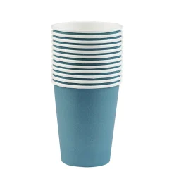 Gobelet bleu canard en carton 25 cl x12 < Gifi Outlet