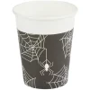 Gobelet carton Halloween motif araignée 25cl x10