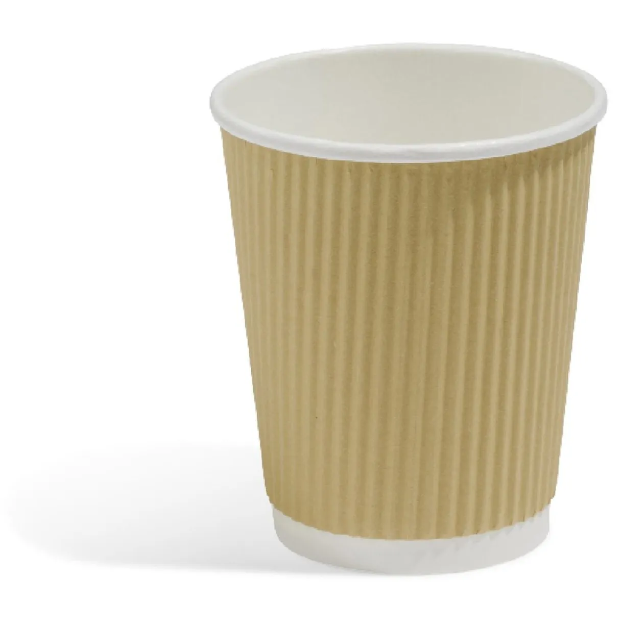 Gobelet cartonné extérieur cannelé beige et blanc 20 cl x10 < Gifi Clearance