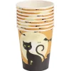 Gobelet carton x8 Halloween chat noir 250ml < Gifi Best