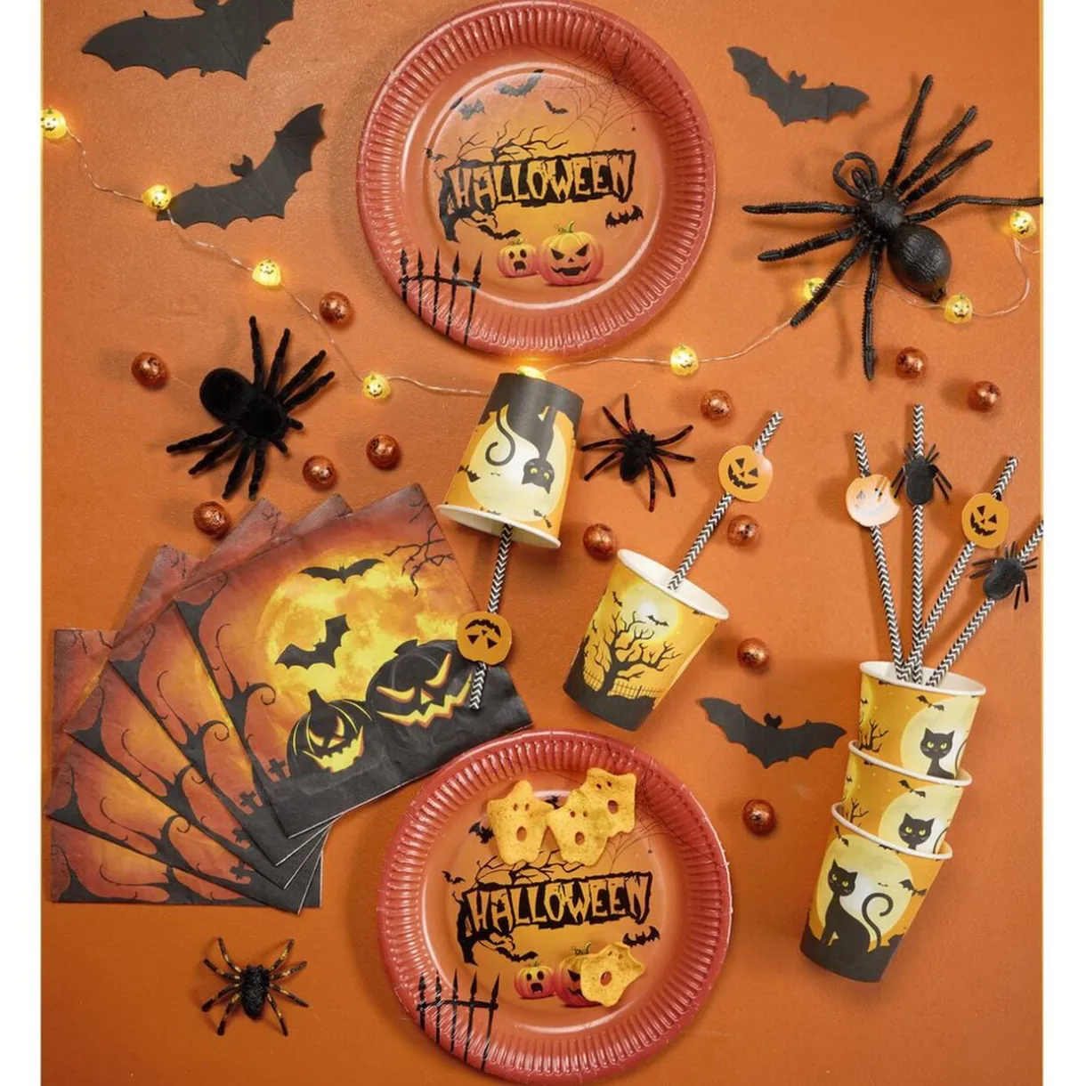 Gobelet carton x8 Halloween chat noir 250ml < Gifi Best