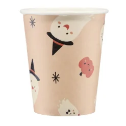 Gobelet carton x8 Halloween fantôme mignon 250ml