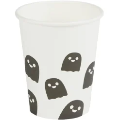 Gobelet carton x10 Halloween fantôme 25cl