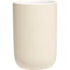 Gobelet céramique beige intérieur blanc Ø6,8xH10cm