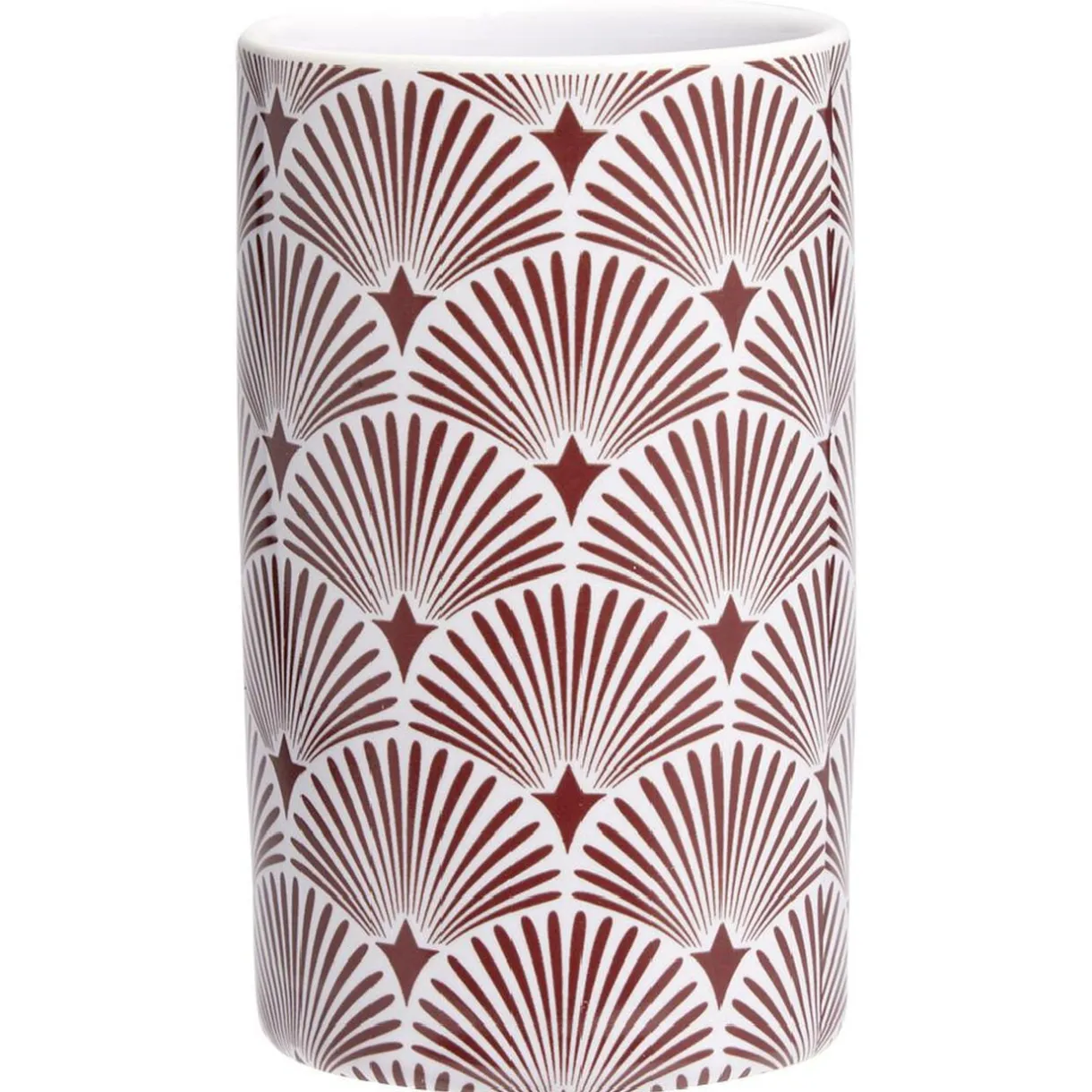 Gobelet céramique vague japonaise blanc et rouge Ø6xH10,5cm < Gifi Hot