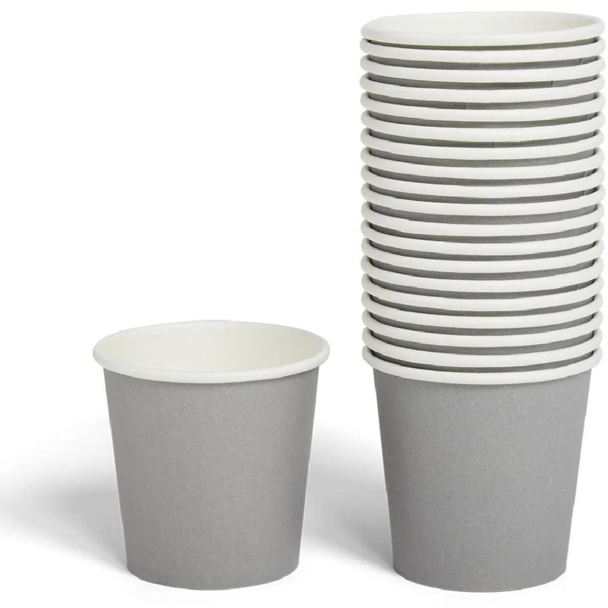 Gobelet en carton 36cl Gris x20 < Gifi