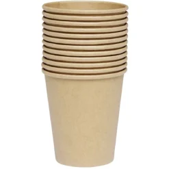 Gobelet en carton kraft marron 24 cl x12 < Gifi Clearance