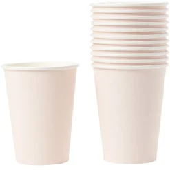 Gobelet en carton rose nude 36 cl x12 < Gifi