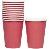 Gobelet en carton rouge 36 cl x12