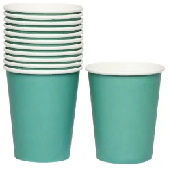 Gobelet en carton vert émeraude 25 cl x12 < Gifi Hot