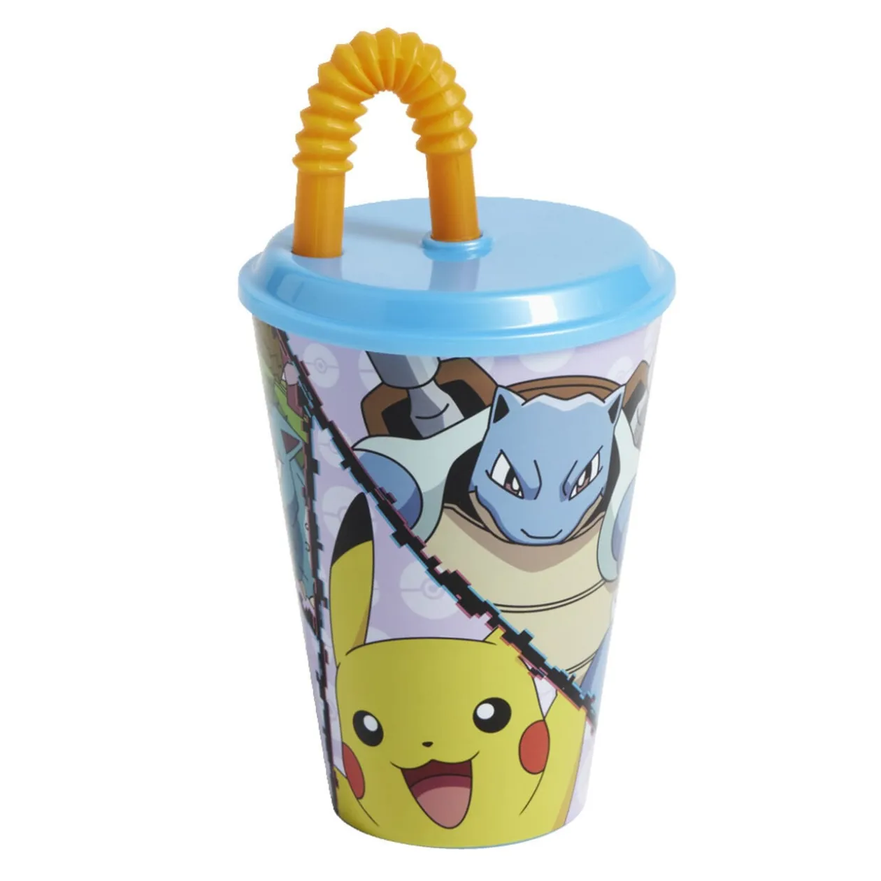 Gobelet enfant avec paille Pokémon Ø9xH16,3cm