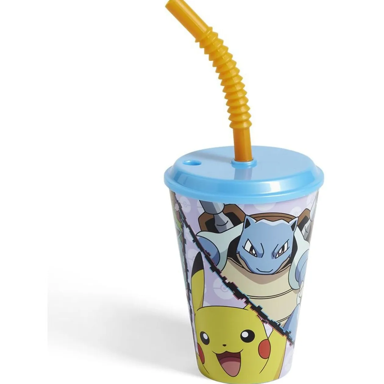 Gobelet enfant avec paille Pokémon Ø9xH16,3cm