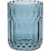 Gobelet en verre effet cristallin bleu Ø8xH10,5cm < Gifi Online