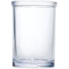 Gobelet en verre transparent bleu Ø7,5xH10,5cm