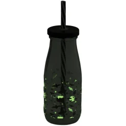 Gobelet paille Halloween 31cl verre motif phosphorescent (3 modèles) < Gifi Outlet