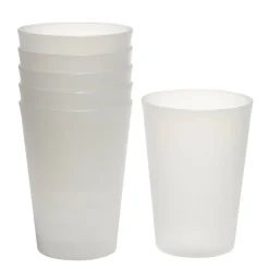 Gobelet plastique blanc translucide 27 cl x6 < Gifi New