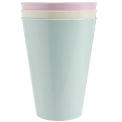 Gobelet plastique 43cl réutilisable couleur unie Ø5xH9cm (3 modèles)