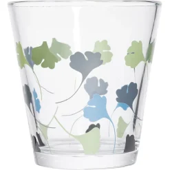 Gobelet verre x3 motif fleurs 25cl