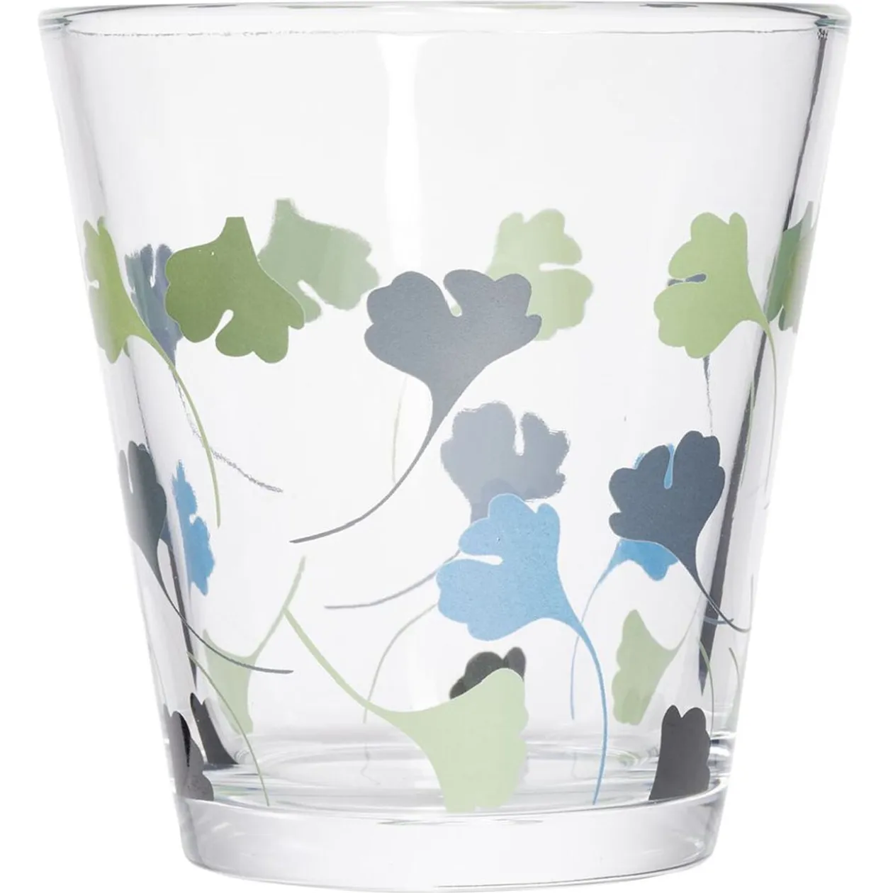 Gobelet verre x3 motif fleurs 25cl
