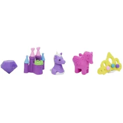 Gomme fantaisie 3D princesse licorne x5