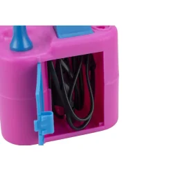 Gonfleur à ballon électrique 2 buses rose et bleu 13x10xH10cm < Gifi Discount