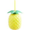Gourde avec paille forme Ananas 700 ml < Gifi Online