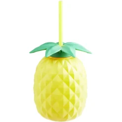 Gourde avec paille forme Ananas 700 ml < Gifi Online