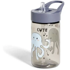 Gourde de camping pieuvre pour enfant plastique gris 43cl