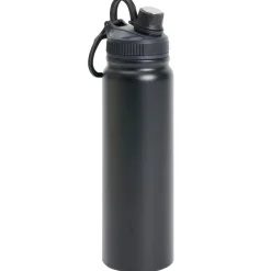 Gourde en inox 830ml noire Ø7,8xH28,5cm < Gifi Online